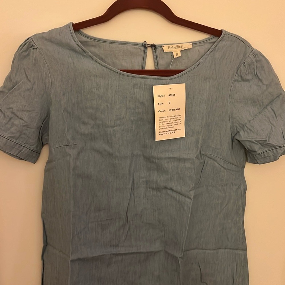 Blue Denim Mini Dress